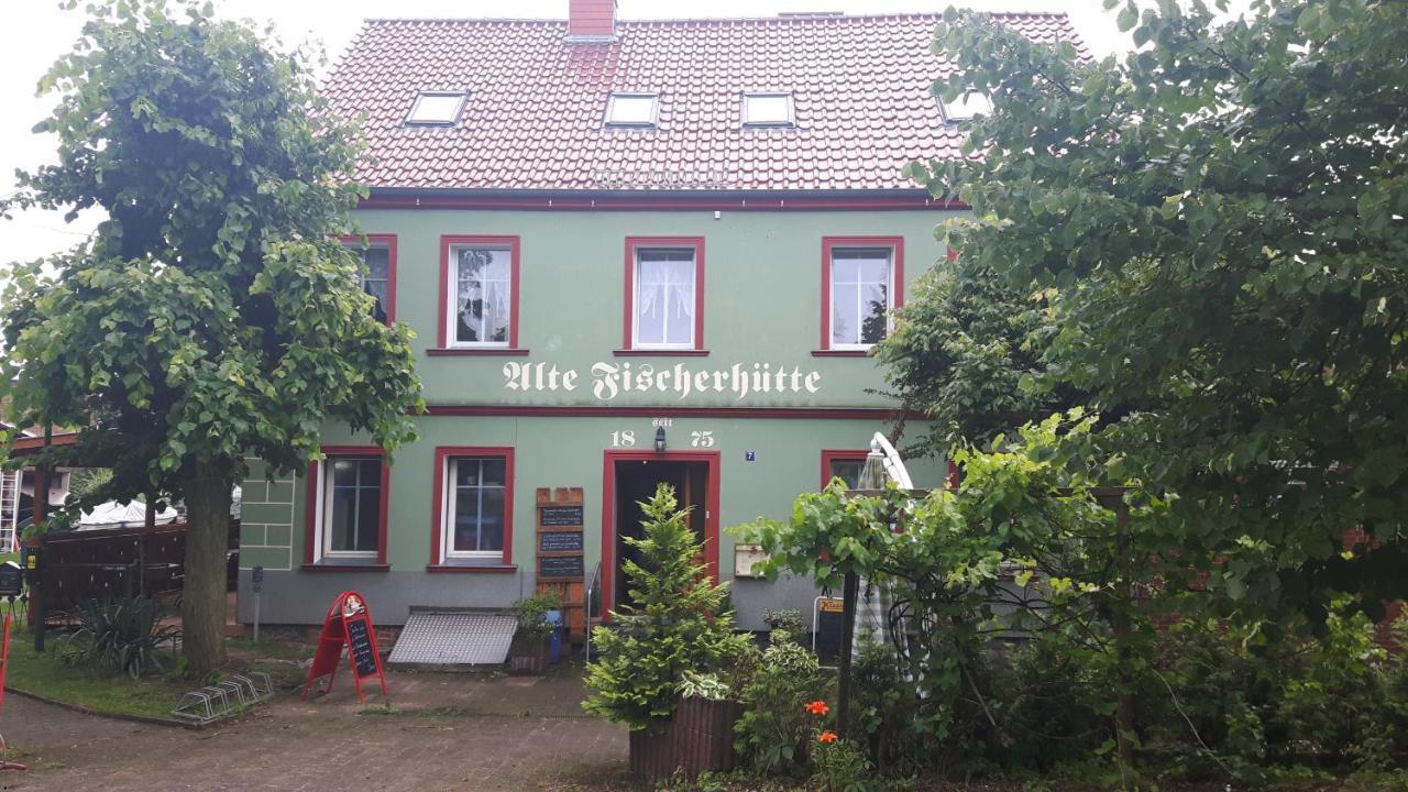 Gasthof Alte Fischerhuette Altfriesack Bagian luar foto